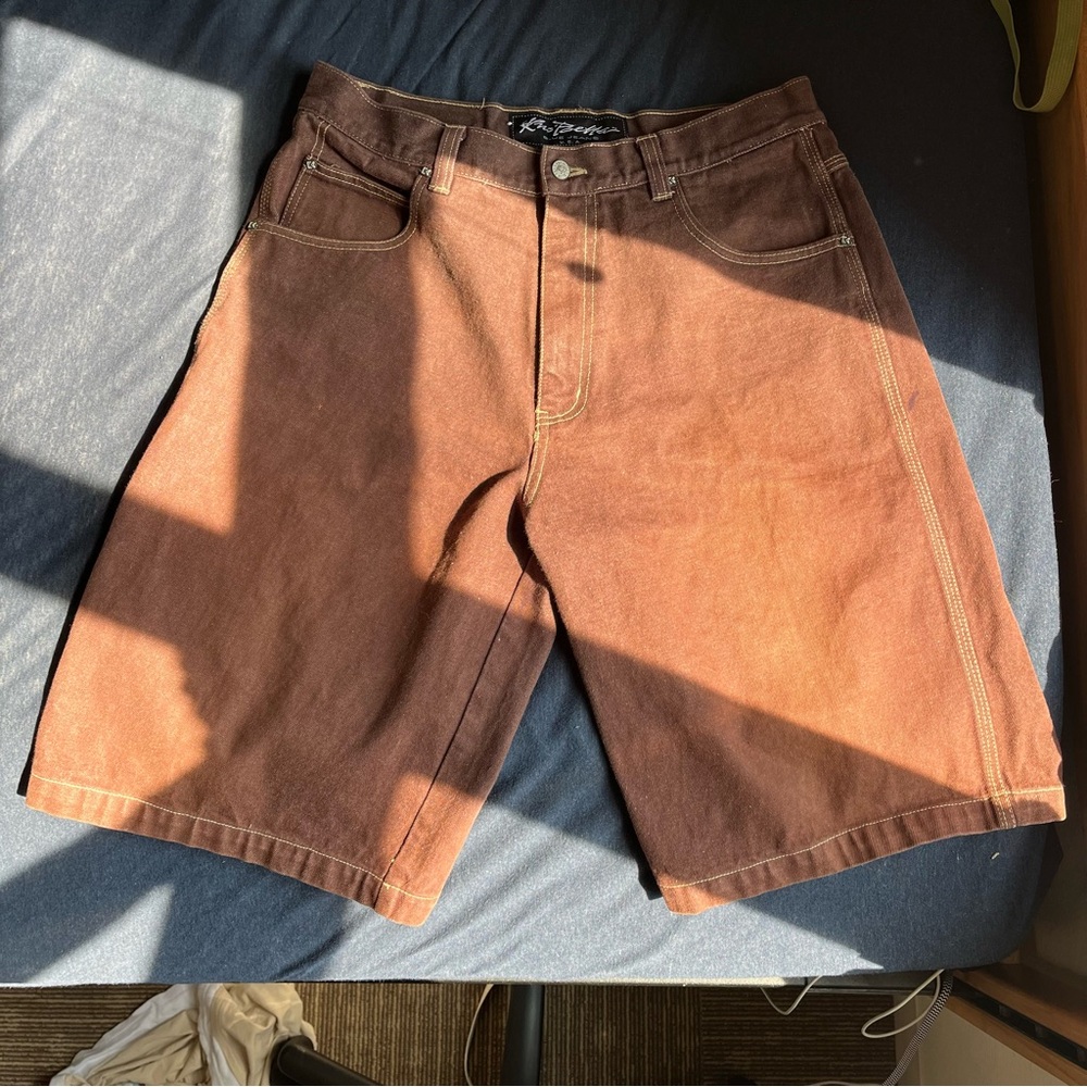 Vintage Kno Betta Brown carpenter shorts
